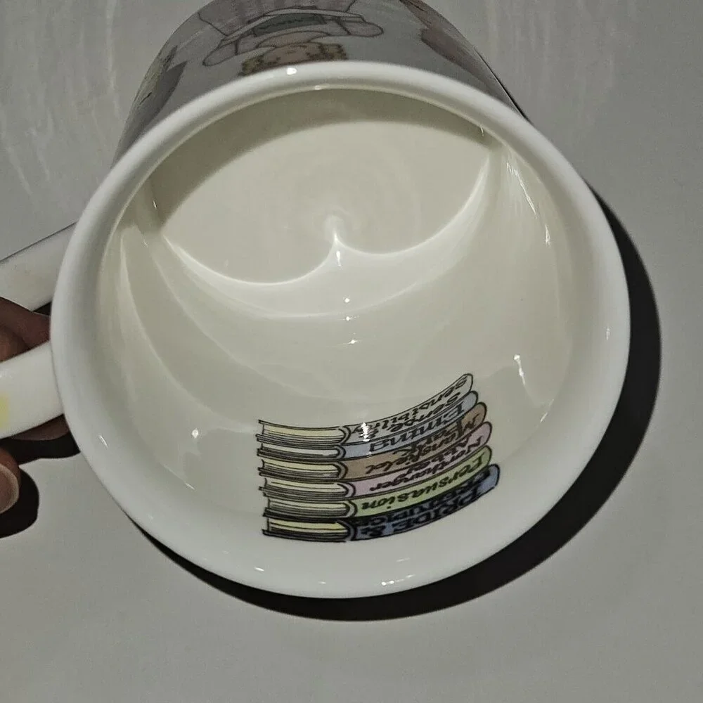 Jane Austen Book Characters Mug Coffee Cup Alison Gardiner Fine Bone China Darcy